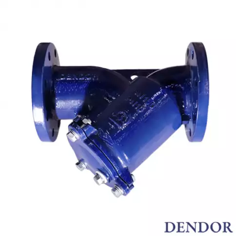 Фильтр сетчатый фланцевый Dendor тип 021YM с магнитной вставкой чугунный модернизированный фото 1