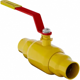 Кран шаровой газовый 11с67п GAS PRO ЦП.00.1 ст. 20, Ду 10-200 под приварку полнопроходной с рукояткой