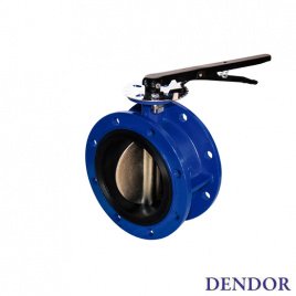 Затвор поворотный дисковый Dendor тип 021F фланцевый