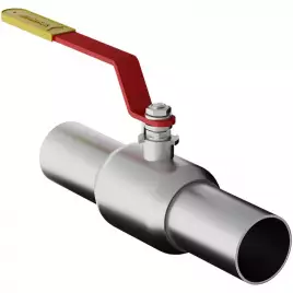 Кран шаровой газовый 10нж45фт-01 GAS PRO 2ЦП.01.1 нерж. ст. 08Х18Н10 Ду 20-250 под приварку стандартнопроходной с рукояткой