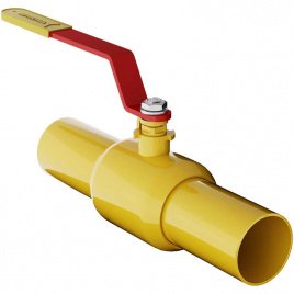 Кран шаровой газовый 11с67п GAS PRO 2ЦП.01.1 ст. 09Г2С Ду 20-250 под приварку стандартнопроходной, с рукояткой