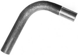 Отвод сталь 90гр шовный оц однорезьбовой из труб по ГОСТ 3262-75