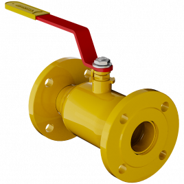 Кран шаровой газовый 11с67п GAS PRO ЦФ.01.1 ст. 09Г2С Ду 10-200 фланцевый полнопроходной с рукояткой